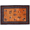 Dywan Aubusson Peking China Antik Finish ręcznie tkany z Chin 200x300cm 100% wełna oryginalny kwiatowy pomarańczowy