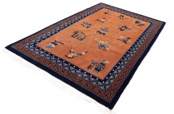 Przepiękny wełniany dywan Peking China Antik Finish 100%WEŁNA 200x300