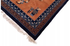 Przepiękny wełniany dywan Peking China Antik Finish 100%WEŁNA 200x300
