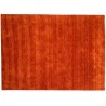 Gładki 100% wełniany dywan Gabbeh Handloom pomarańczowy 200x300cm 2cm gruby