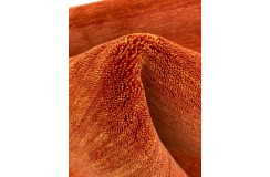 Gładki 100% wełniany dywan Gabbeh Handloom pomarańczowy 200x300cm 2cm gruby