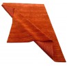 Gładki 100% wełniany dywan Gabbeh Handloom pomarańczowy 200x300cm 2cm gruby