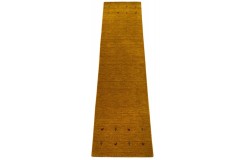 100% wełna dywan gabbeh z indii 80x300cm pomarańczowy chodnik