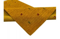 100% wełna gruby dywan handloom z Indii złoty 90x160cm