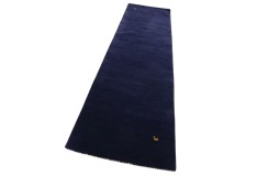 100% wełna dywan gabbeh z indii 80x300cm granatowy chodnik