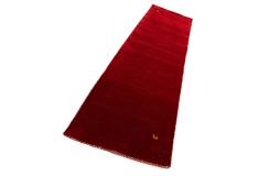 100% wełna dywan gabbeh z indii 80x300cm bordowy chodnik