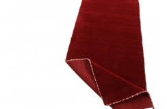 100% wełna dywan gabbeh z indii 80x300cm bordowy chodnik