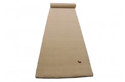 100% wełna dywan gabbeh z indii 80x300cm beżowy chodnik