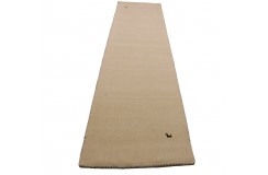 100% wełna dywan gabbeh z indii 80x300cm beżowy chodnik