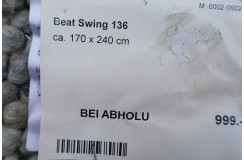 100% wełniany dwustronny dywan zaplatany z wełny owczej Beat Swing
