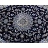 Ręcznie tkany dywan Nain z medalionem z Iranu 200x300cm granatowy