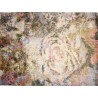 Ekskluzywny dywan jedwabny z Nepalu deseń abstrakcyjny vintage 250x300cm luksus jedwab z bananowca i wełna multikolor