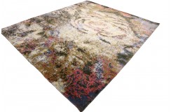 Jedwabny / wełniany dywan z Nepalu 250x300cm w stylu abstrakcyjnym