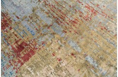 Jedwabny / wełniany dywan z Nepalu 200x300cm w stylu abstrakcyjnym