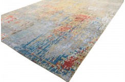 Jedwabny / wełniany dywan z Nepalu 200x300cm w stylu abstrakcyjnym