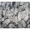 Luksusowy dywan Nepal abstrakcyjny vintage Contemprary szary / antracyt wełna / jedwab 200x250cm luksusowy