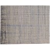 Luksusowy dywan Nepal abstrakcyjny vintage Contemprary doziomowy beżowy niebieski wełna / jedwab 200x250cm luksusowy