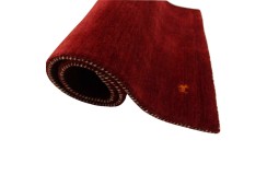 100% wełna 2cm gruby dywan handloom z indii czerwony 170x240cm