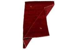 100% wełna 2cm gruby dywan handloom z indii czerwony 170x240cm