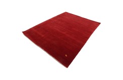 100% wełna 2cm gruby dywan handloom z indii czerwony 170x240cm