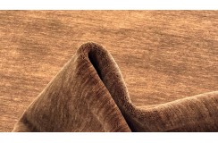 Gładki 100% wełniany dywan Gabbeh Handloom brązowy 200x300cm bez wzorów