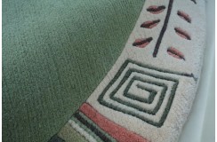Dywan NEPAL Premium z Indii ręcznie tkany 2x2m wełna okrągły