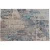 Piękny dywan Nepal abstrakcyjny vintage Contemprary Sadraa szary / turkusowy wełna / jedwab 200x300cm luksusowy