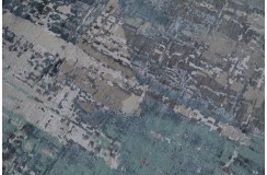 Jedwabny / wełniany dywan z Nepalu 200x300cm w stylu abstrakcyjnym