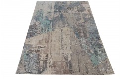 Jedwabny / wełniany dywan z Nepalu 200x300cm w stylu abstrakcyjnym