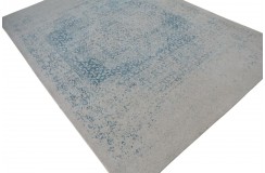 100% wełniany dywan z Nepalu 200x300cm w stylu abstrakcyjnym vintage