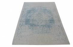 100% wełniany dywan z Nepalu 200x300cm w stylu abstrakcyjnym vintage