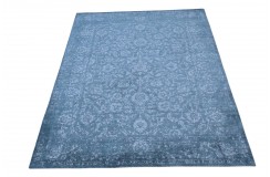 100% wełniany dywan z Nepalu 200x250cm w stylu abstrakcyjnym vintage