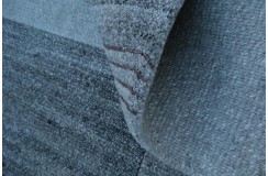 Luksusowy nepalski dywan patchwork szary 200x300cm wełna i jedwab