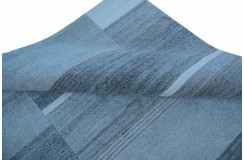 Luksusowy nepalski dywan patchwork szary 200x300cm wełna i jedwab