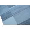 Luksusowy nepalski dywan patchwork szary 200x300cm wełna i jedwab