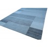 Luksusowy nepalski dywan patchwork szary 200x300cm wełna i jedwab