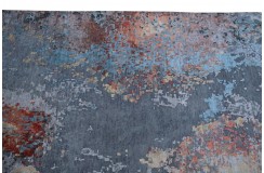 Jedwabny / wełniany dywan z Nepalu 200x300cm w stylu abstrakcyjnym