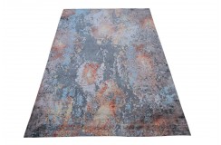 Jedwabny / wełniany dywan z Nepalu 200x300cm w stylu abstrakcyjnym