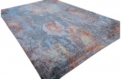 Jedwabny / wełniany dywan z Nepalu 200x300cm w stylu abstrakcyjnym