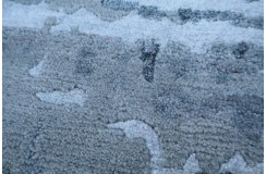 Ekskluzywny, jedyny dywan wełna / jedwab z Nepalu deseń abstrakcyjny vintage 200x250cm luksus, niebieski