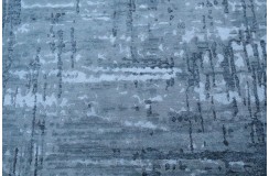 Ekskluzywny, jedyny dywan wełna / jedwab z Nepalu deseń abstrakcyjny vintage 200x250cm luksus, niebieski