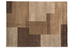 Naturalne kolory i materiał - wełniany ręcznie wiązany dywan Nepal Premium brązowy 170x240cm