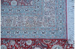 Jedwabny gęsto tkany dywan Kaszmir z Indii jedwab naturalny 250x300