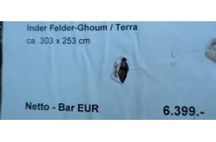 Unikat ręcznie tkany dywan Ghom z Indii wełniany 250x300 wełna jedwab