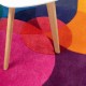 Prostokątny niereguralny dywan Colorful Bubbles GD-90 Multi 160x230cm, 100% wełna, ręcznie wykonany