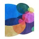 Prostokątny niereguralny dywan Colorful Bubbles GD-90 Multi 160x230cm, 100% wełna, ręcznie wykonany
