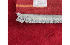 Ręcznie tkany 100% wełniany / wiskoza dywan Nepal (Indie) czerwony 170x240cm wart 5 710zł