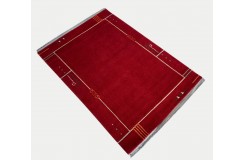 Subtelny gustowny dywan ręcznie tkany 170x240cm Nepai czerwony