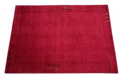 Subtelny gustowny dywan ręcznie tkany 170x240cm Nepai czerwony