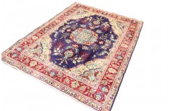 Klasyczny perski dywan Tebriz z Iranu 150x200cm unikatowy fiolet